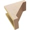 Ekena Millwork 5"W x 10"D x 10"H Classic Burlington Rough Cedar Woodgrain TimberThane Corbel, Primed Tan CORUR05X10X10BURRCPR - alternate 4
